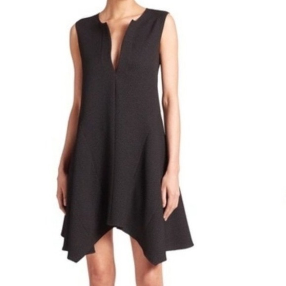 BCBGMAXAZRIA NWT Black Bette Asymmetrical Hemline Sleeveless Dress Size XXS - Picture 1 of 11